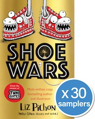 Shoe Wars samplers x 30