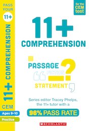 Pass Your 11+: English Comprehension Practice and Assessment for the CEM Test Ages 9-10 (6 Copies)
