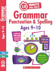 10-Minute SATs Tests: Grammar, Punctuation and Spelling - Ages 9-10 (6 Copies)