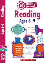 10-Minute SATs Tests: Reading - Ages 8-9 x 30