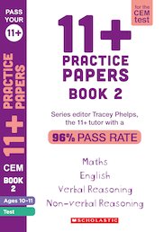 Pass Your 11+: Practice Papers for the CEM Test Ages 10-11 - 2 (6 Copies)