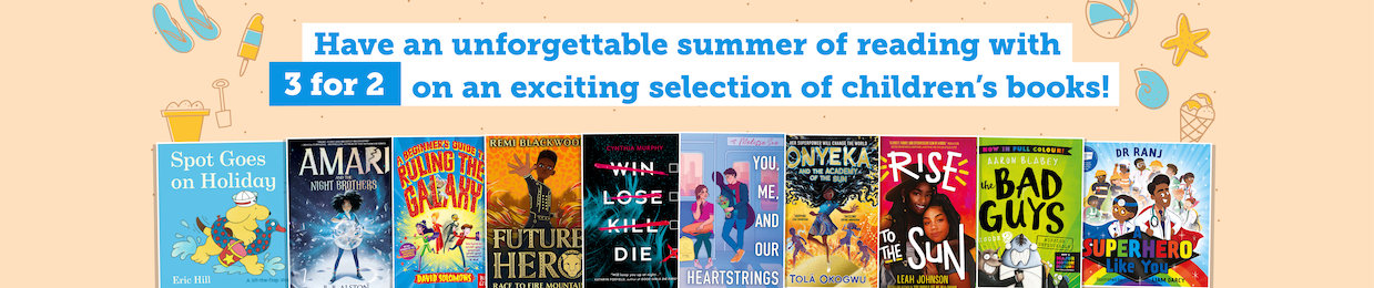 Summer of reading banner desk