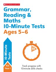 10-Minute SATS Tests: Grammar, Reading and Maths Ages 5-6 (6 Copies)