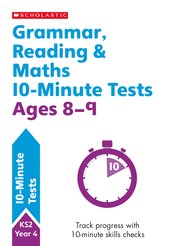 10-Minute SATS Tests: Grammar, Reading and Maths Ages 8-9 (30 Copies)