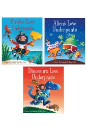 Aliens Love Underpants 3 Book Set