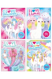 I Love Sticker Book Pack X4