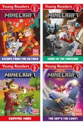 Minecraft Young Readers 4 Book Set