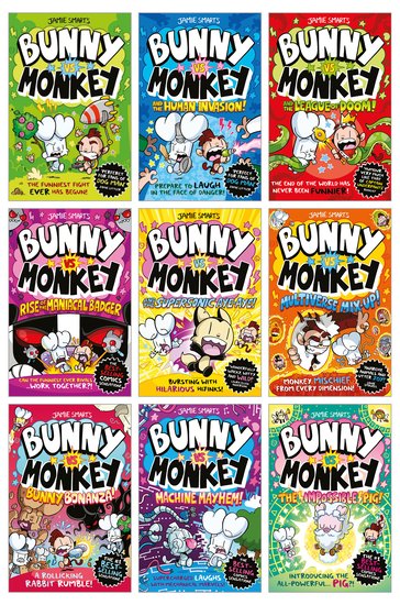 Bunny vs Monkey Pack x9