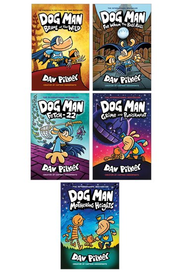Dog Man Books 6-10 S/wrap pack