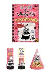 Diary of a Wimpy Kid: Partypooper with Party Hat and Bookmark
