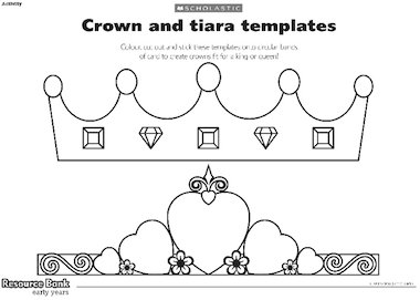 Crown and tiara templates – Early Years teaching resource - Scholastic