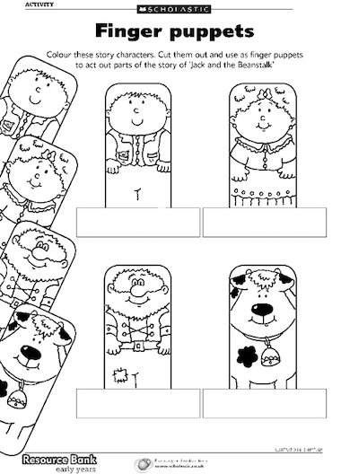 Finger puppets – Early Years teaching resource - Scholastic