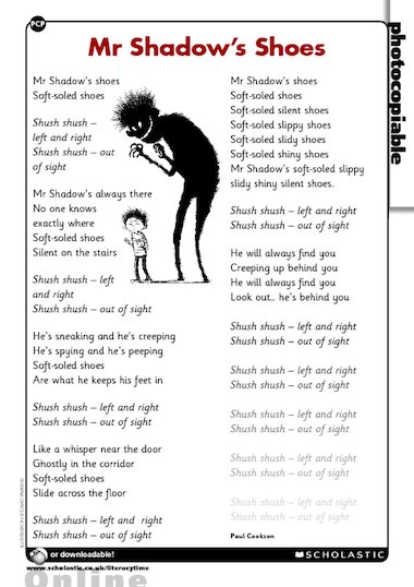 Mr Shadow s Shoes Performance Poem FREE Primary KS2 Teaching Mr Shadow s Shoes Performance Poem FREE Primary KS2 Teaching