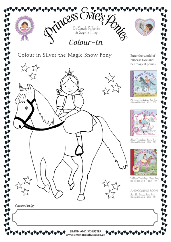 Princess Evie’s Ponies Colouring - Scholastic Kids' Club