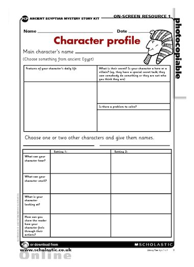 Character profile pdf image