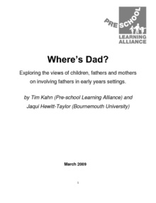 Where’s Dad? A guide for early years practitioners