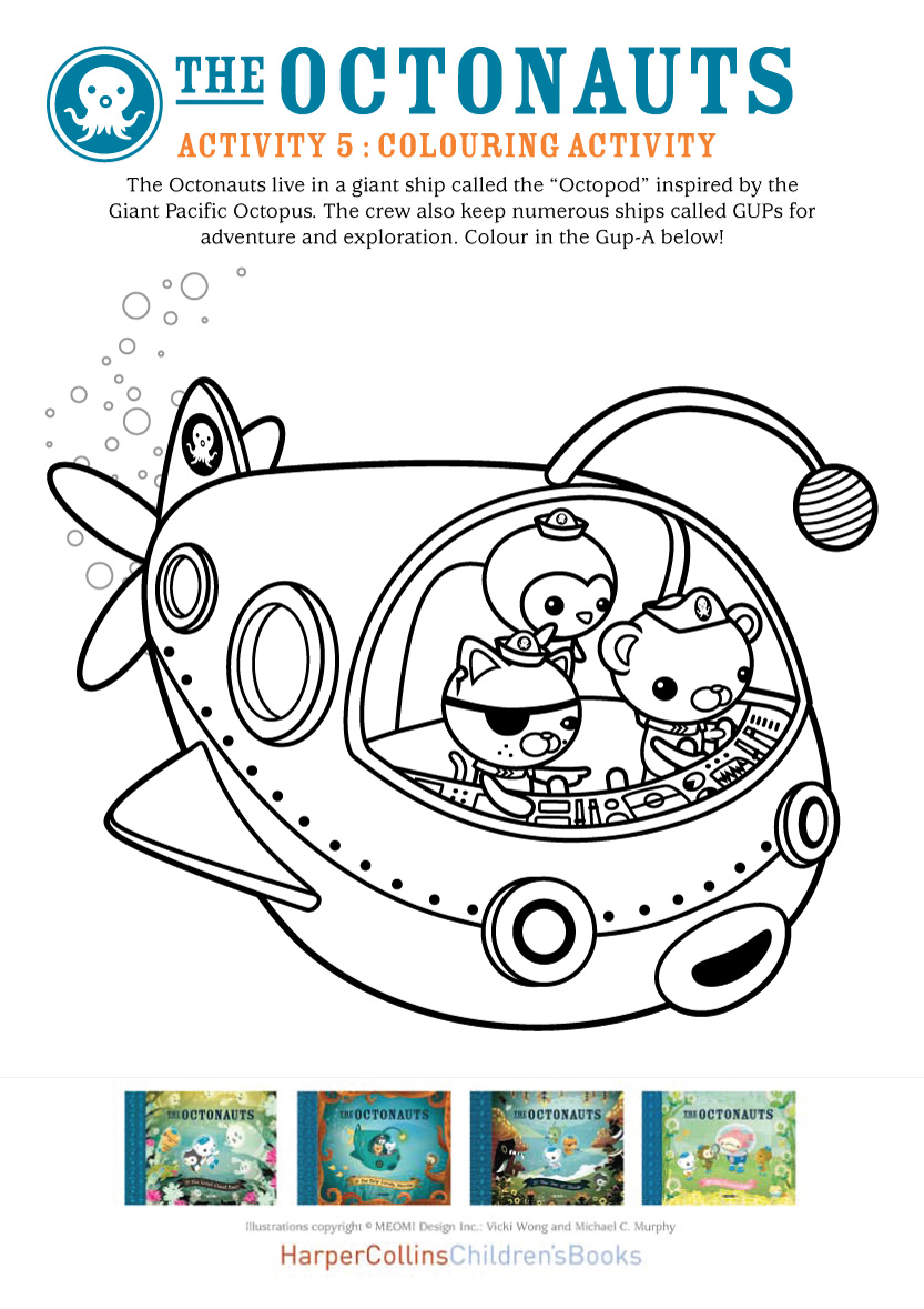 Octonauts Colouring Scholastic Kids Club