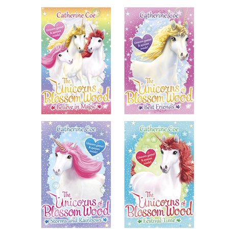The Unicorns of Blossom Wood Pack x 4