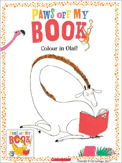 Paws off my Book Colouring Activity