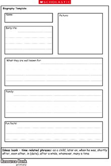 Biography template