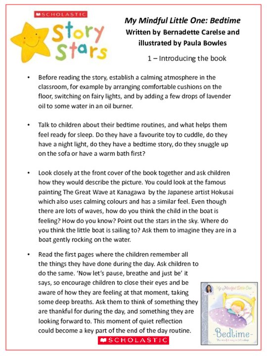 Story Stars Resource: My Mindful Little One