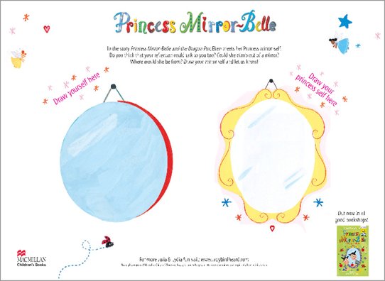 Princess Mirror-Belle Drawing Activity