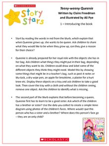 Story Stars Resource: Teeny-weeny Queenie Lesson Plan Story Stars Resource: Teeny-weeny Queenie Lesson Plan
