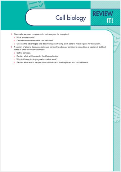 GCSE Grades 9-1: Biology Revision Guide for AQA sample page