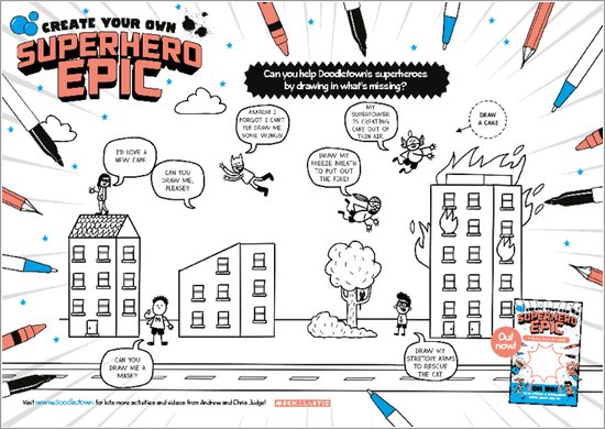 Activity Sheet for Create Your Own Superhero Epic