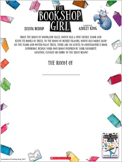 The Bookshop Girl Drawing Activity