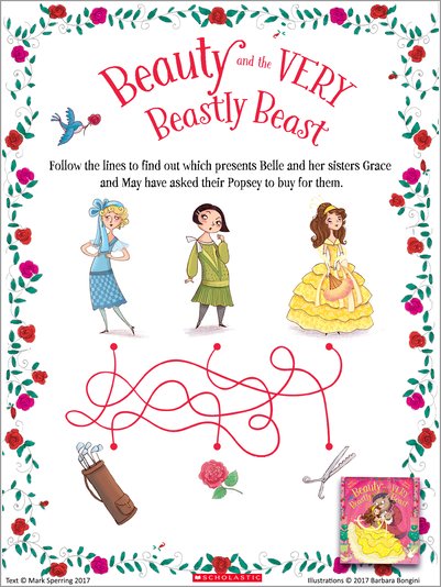 Beauty and the Very Beastly Beast Puzzle Activity