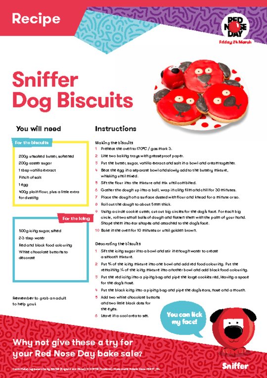 Sniffer Dog Biscuits recipe