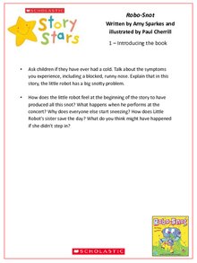 Story Stars Resource: Robo-Snot Lesson Plan
