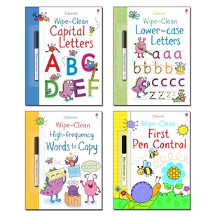 Usborne Wipe-Clean Writing Pack x 4