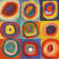 Kandinsky Squares with concentric circles
