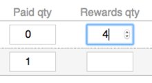 Amending Rewards Quantity in the checkout Amending Rewards Quantity in the checkout