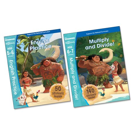 Disney Moana Workbooks Pair (Ages 5-7)