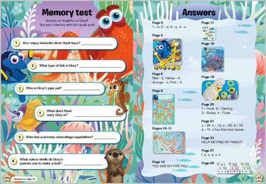 Finding Dory Puzzle Sheet 6 Scholastic Shop