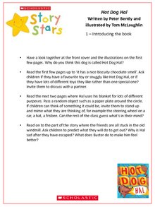 Story Stars Resource: Hot Dog Hal Lesson Plan Story Stars Resource: Hot Dog Hal Lesson Plan