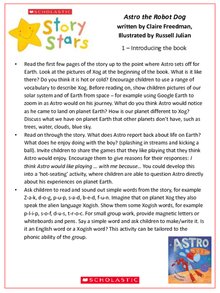 Story Stars Resource: Astro the Robot Dog Lesson Plan Story Stars Resource: Astro the Robot Dog Lesson Plan