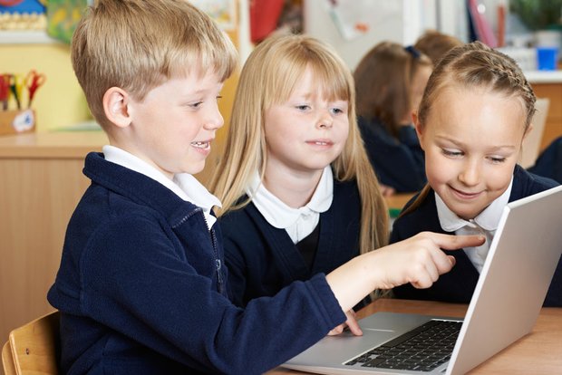 Children using internet Children using internet