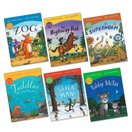 Julia Donaldson and Axel Scheffler Early Readers Pack x 6