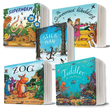 Julia Donaldson and Axel Scheffler Board Book Pack x 5 - Scholastic Shop