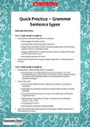 Quick Practice – Sentence types