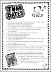 The Tom Gates Quiz! (1 page)