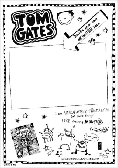 Tom Gates: Doodle your own monster!