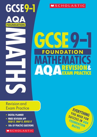 GCSE Grades 9-1: Foundation Maths AQA Revision and Exam Practice Book x 30