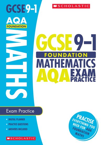 GCSE Grades 9-1: Foundation Maths AQA Exam Practice Book x 30