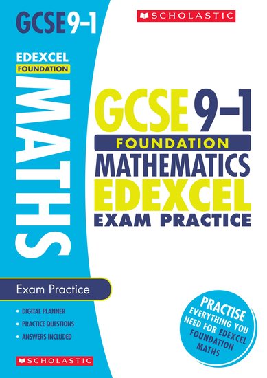 GCSE Grades 9-1: Foundation Maths Edexcel Exam Practice Book x 30