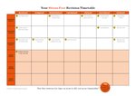 The Teenage Guide to Stress - Revision Timetable (2 pages)